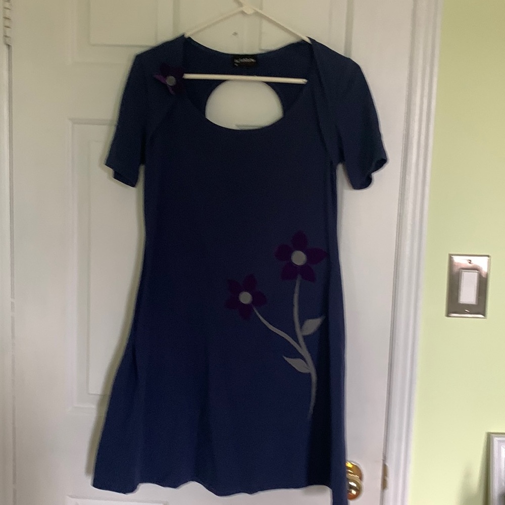 Spring/ Fall casual dress with flowers